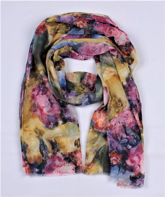 Alice & Lily printed scarf yellow Style : SC/4870BYEL